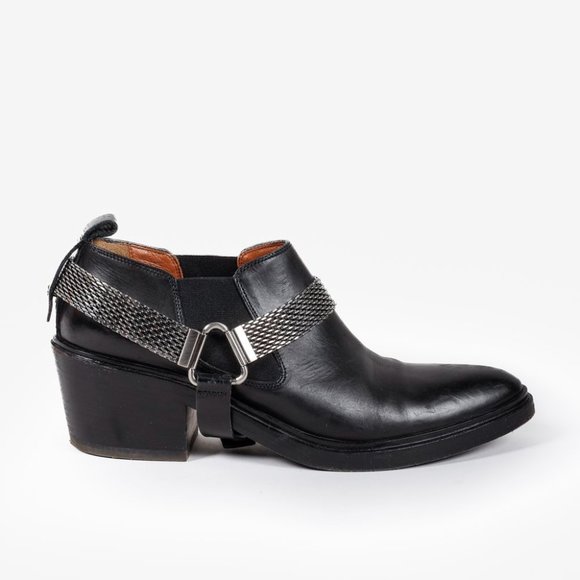 Sartore - Leather Western Ankle Boots - Picture 3 of 9